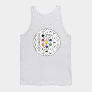 Tree of Life on Flower of Life Tank Top